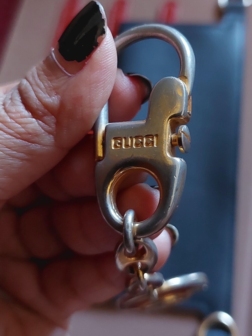 Authentic VERY RARE 1984 Gucci GG Monogram Keychain with COA - Picture 6 of 6